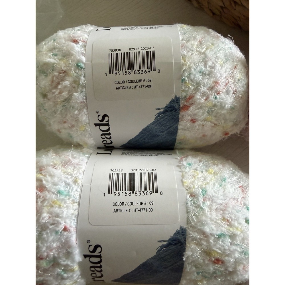 2 Skeins Loops & Threads Cozy Boucle Yarn in "Circus" - Discontinued - Picture 6 of 6